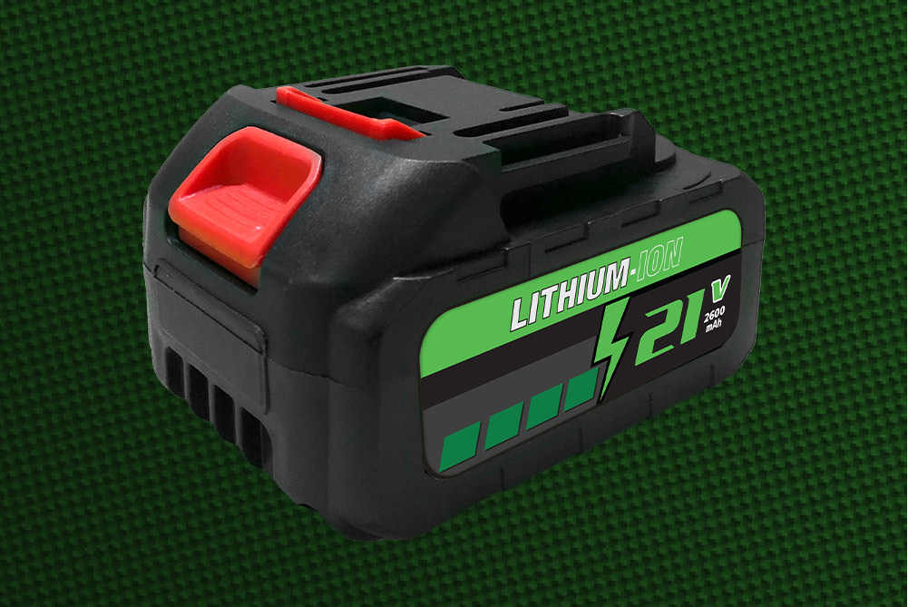 Leistungsstarker 21V Lithium-Ionen Akku